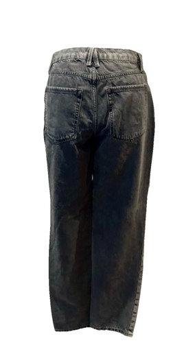 GOOD AMERICAN Jeans US 4/27 Girlfriend High Waist Distressed Stonewash Grey UK10 - Picture 10 of 20