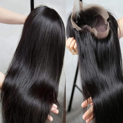 13x6 HD Lace Front Wigs Human Hair Pre Plucked 250% Density 28 Inch Glueless ... - Picture 3 of 9