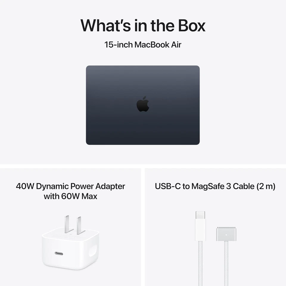 Apple 2026 MacBook Air 15-inch Laptop with M5 Chip, 24GB RAM, 1TB SSD, MIDNIGHT - Image 2 of 4