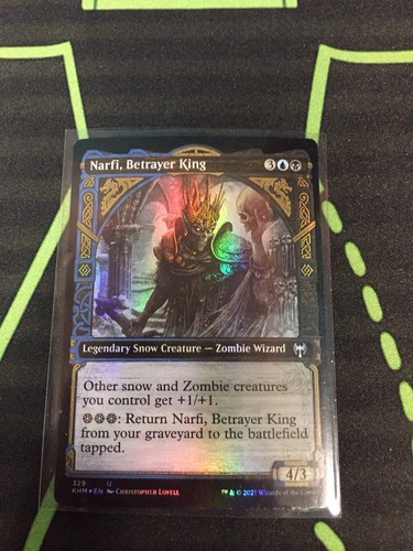 MTG Magic The Gathering Narfi, Betrayer King Foil Showcase Zombie Lord Commander - Picture 1 of 1