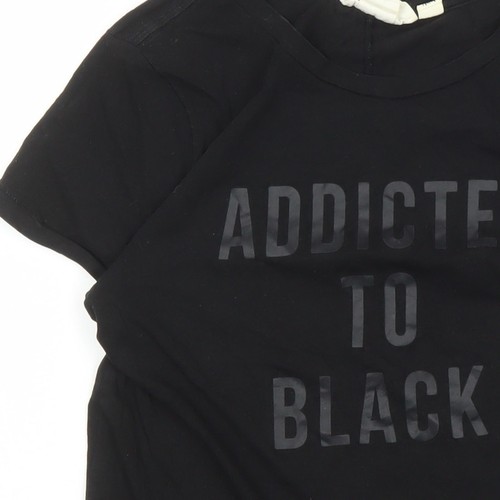 Weekday Damen schwarzes Basic T-Shirt, S, Freizeit Rundhals - Bild 5 von 12