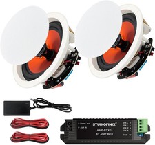 Studiofinix 6.5" Bluetooth Ceiling Speakers 300W Flush Mount Bass Stereo