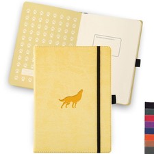 Dingbats* Wildlife Lined Journal A5 - Vegan Leather Hardcover, Ideal for Work, T