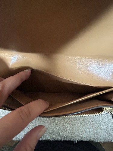 Coach White Signature Anna Foldover Clutch Umhängetasche Handtasche - Bild 8 von 10