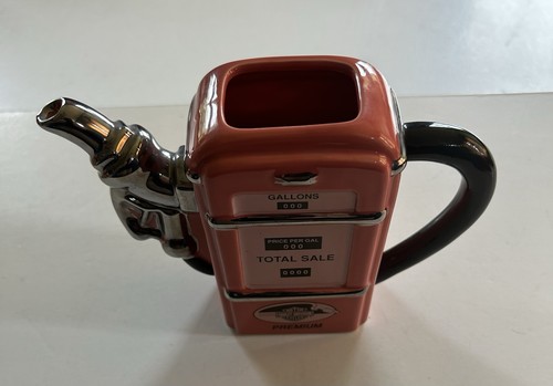 Harley Davidson Fill’Er Up Creamer Ceramic Pump 1990 Nice Collectible - Picture 3 of 3