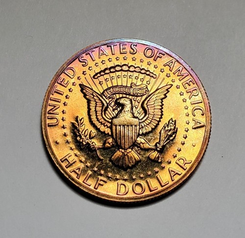 TONED 1971 S KENNEDY HALF DOLLAR PROOF UNC #C9501 - Bild 1 von 2