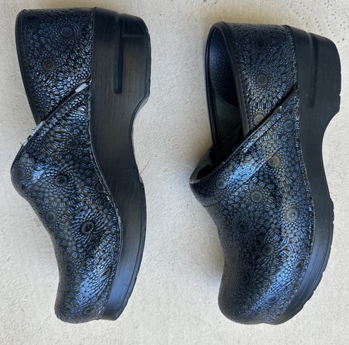 Dansko XP 2.0 Professional Clog 38 Blau Mosaik Blumen Leder Made in Italy - Bild 9 von 22