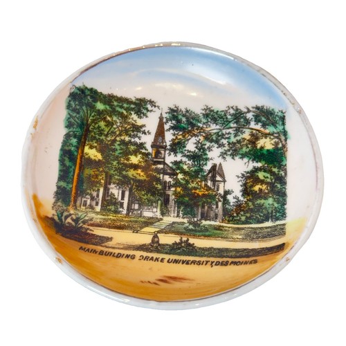 DES MOINES, IOWA IA  Antique DRAKE UNIVERSITY Trinket SOUVENIR PLATE DISH