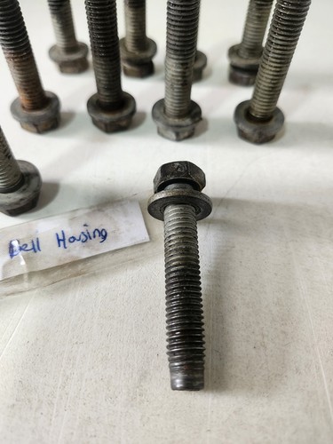2002-2006 GMC Envoy XL 4.2 Auto 2WD Bell Housing Bolts 10 With Washers OEM - Picture 3 of 13