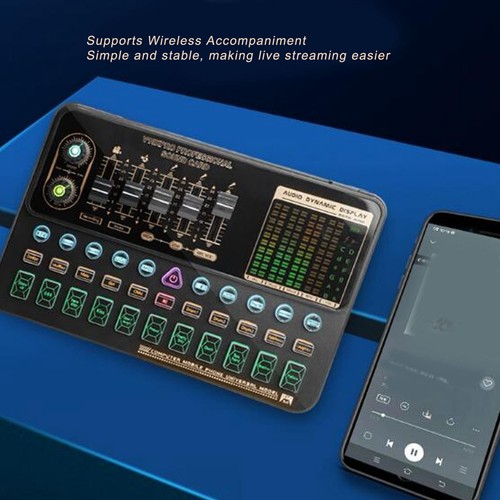 Live Sound Card Accompaniment Smart Noise Reduction Voice Changing AM - Afbeelding 3 van 23