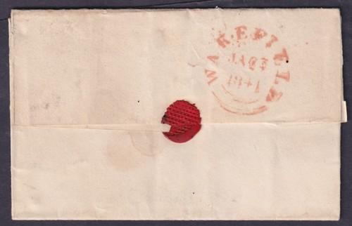 1840 1d Black Pl 1b GE 4m Red Maltese X Doncaster to Wakefield VFU Cat. £750.00 - Picture 2 of 2