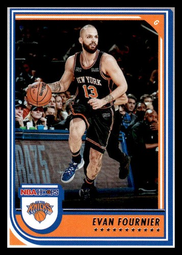 2022-23 Hoops #19 Evan Fournier New York Knicks S225-177 - Picture 1 of 2