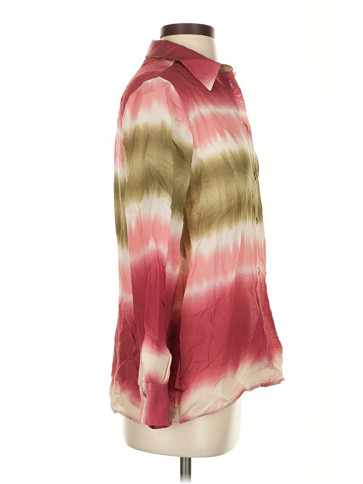 NWT Zara Women Red Long Sleeve Blouse XS thumbnail 3