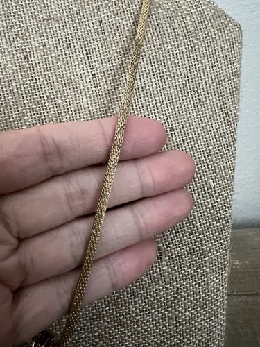 Collana catena serpente tono oro ciondolo fenicottero rosa smaltato compagnia romana RMN - Foto 6 di 11