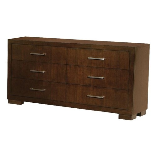 Coaster Jessica Contemporary 6-Drawer Wood Dresser in Cappuccino - Picture 2 of 5