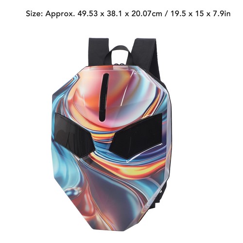 LED Motorcycle Backpack 60x48 Resolution APP Control Programmable LED Hard Shell - Foto 5 di 12