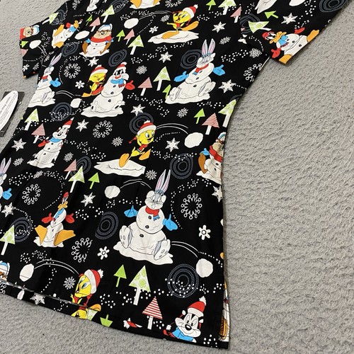 Looney Tunes Scrub Womens S Cherokee Tooniform V Neck Pockets New - Picture 12 of 18