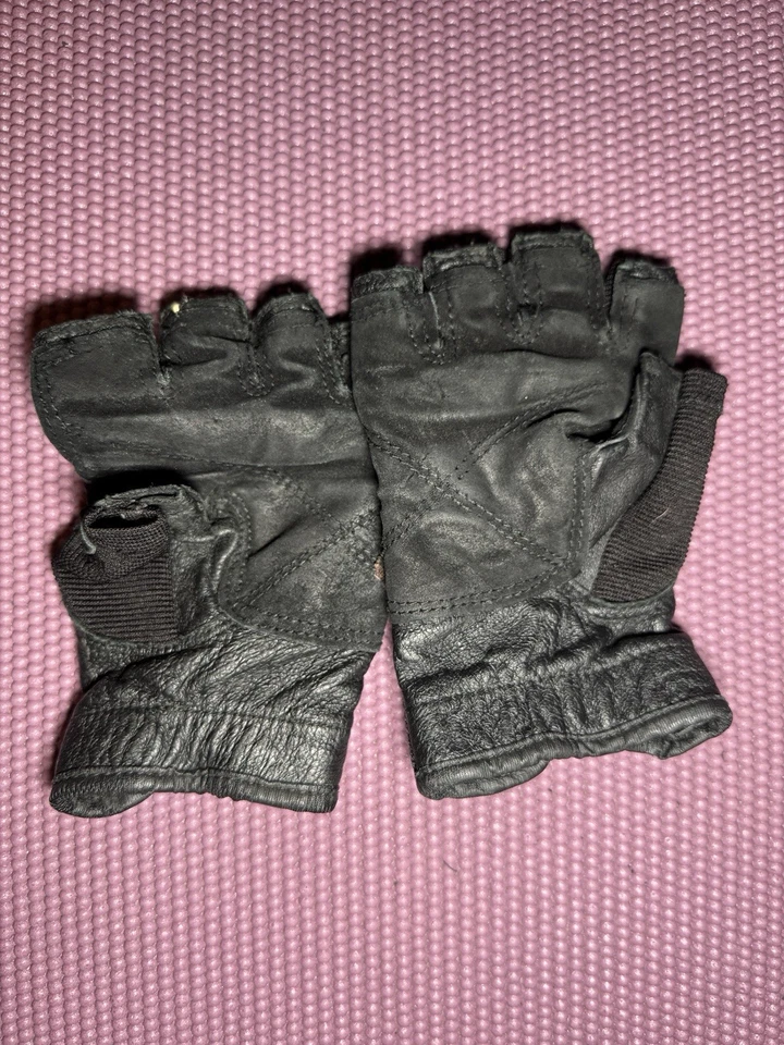 Guantes Harbinger Pro Muñequera Ejercicio Entrenamiento Levantamiento de Pesas Talla M Negros Foto 3 de 4