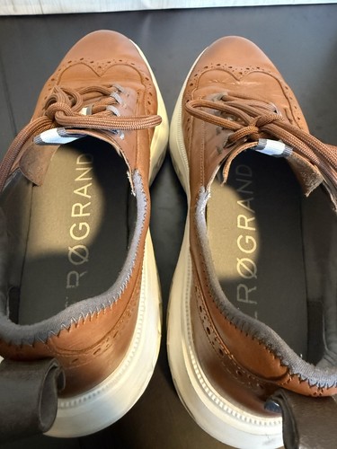 Zapatillas Oxford Cole Haan ZeroGrand 360 Punta de Ala Para Hombre 12 Anchas Cuero Marrón - Imagen 8 de 13