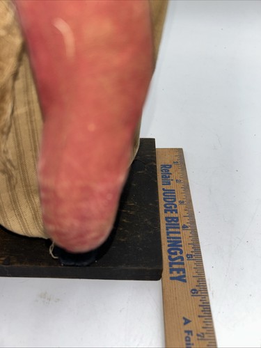 Vintage Arnett’s Country Store Santa 24” Signed Homespun Night Shirt Beeswax - Picture 6 of 13