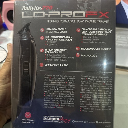 Recortadora de bajo perfil alto rendimiento BaBylissPRO LO-PROFX | FX726 - Imagen 2 de 4