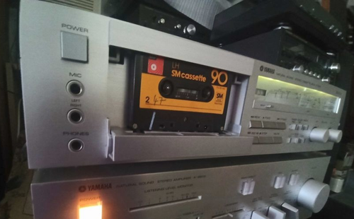 Yamaha K-560 (550) Stereo Cassette Deck VU Meter Tape Player Vintage HiFi Audio - Bild 3 von 8