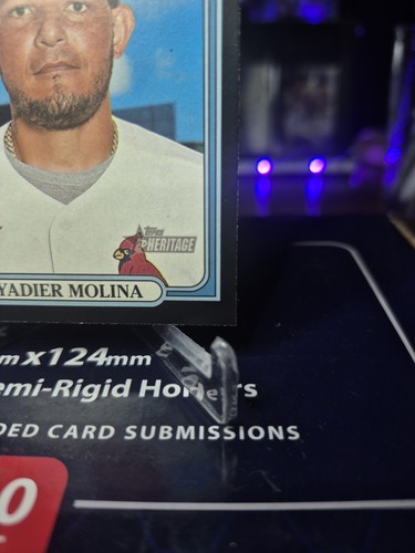 Yadier Molina 2021 Topps Heritage Black Parallel Cardinals - Bild 4 von 6