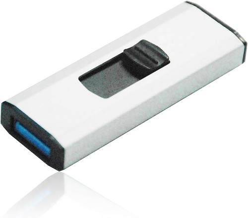 Q-Connect USB 3.0 Slider 32GB Flash Drive Silver/Black - Afbeelding 3 van 5