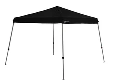 10x10 Instant Slant Leg Pop-up Canopy, Outdoor Shading, Black