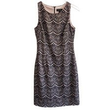 black lace dress size 4 sleeveless shift