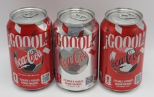 3x FIFA 2026 Coca-Cola, Light & Zero Sugar GOOOL  330ml cans FULL, Spain