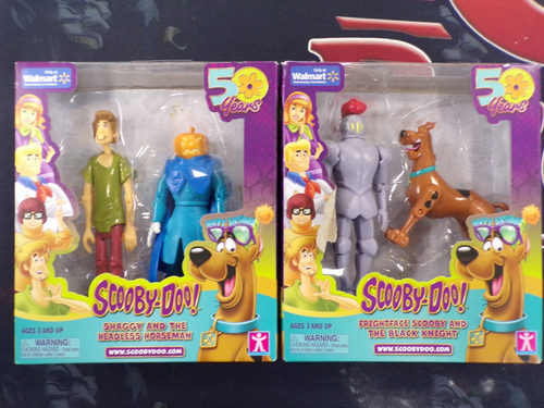LOT OF (2) SCOOBY DOO 50TH ANNIVERSARY TWIN FIGURE PACKS WALMART EXCLUSIVE