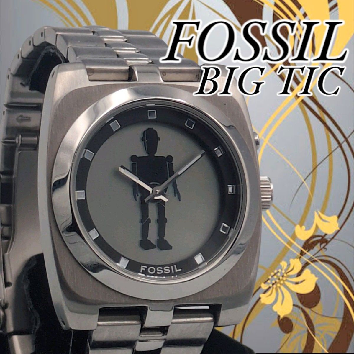 【FOSSIL】BIGTIC(ビッグティック)・黒色 FOSSIL】BIGTIC(ビッグティック)・黒色