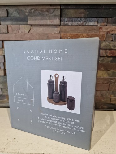 Scandi Home Gewürzset - Grau Keramik Geschenkset - NEU. - Bild 3 von 3