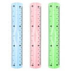  NUOLUX 12 Pcs Plastic Transparent Rulers School Students Stationery Office