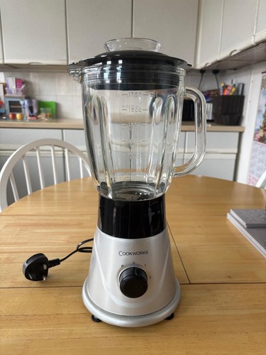 Cookworks XJ-10402 1,75 L Mixer 500 W 2 Geschwindigkeitsstufen & manueller Super Slicer