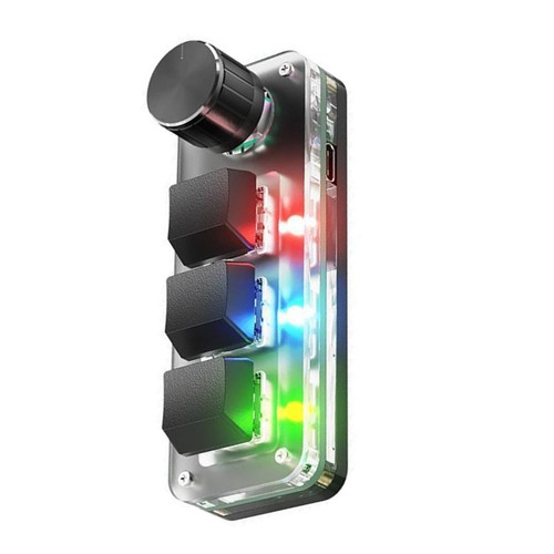 RGB Macro Custom Volume Button Knob Keypad Mechanical Keyboard Programable - Photo 5/10