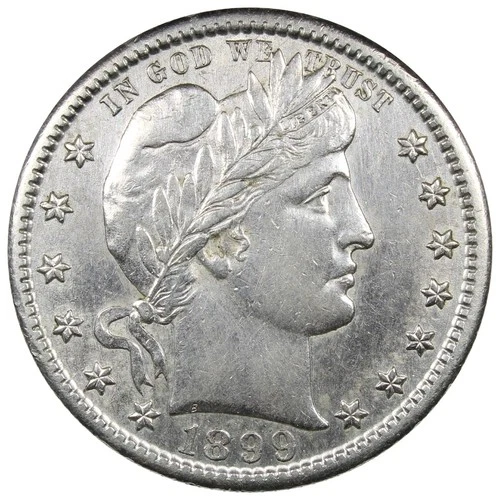 1899-S Barber Quarter Circulated Cleaned Better Date 25C A3104