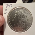 1890-S $1 MORGAN SILVER ONE DOLLAR CH/GEM BU
