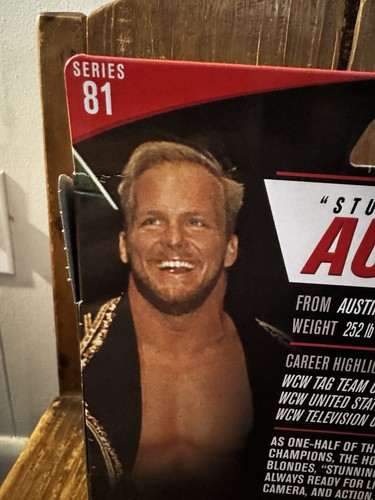 Figura de acción WWE Elite Series 81 “Impresionante” Steve Austin Stone Cold WCW WWF - Imagen 8 de 8