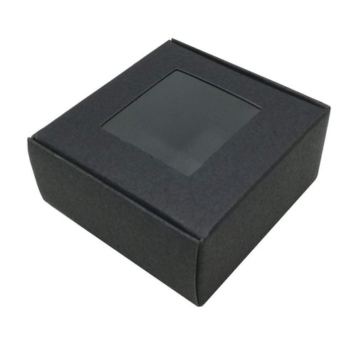 20Pcs Kraft Paper Window Boxes Clear Plastic Gift Wrapping Box Small Wedding ... - Picture 2 of 4