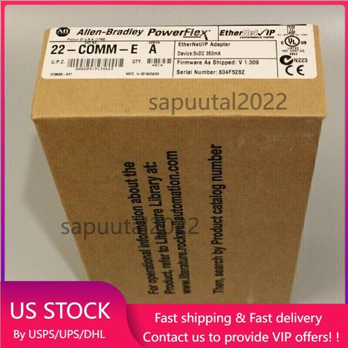 New Factory Sealed AB 22-COMM-E PowerFlex Ethernet/IP Comm Adapter US Free Tax - Picture 1 of 4