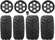 ITP SS212 14" Wheels Black 30" Reptile Tires Honda Foreman Rancher SRA