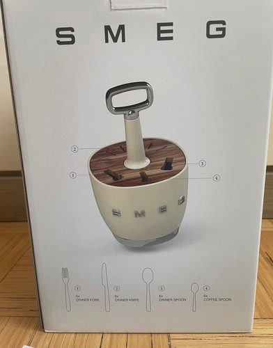 Soporte de cubiertos retro de acero inoxidable para cocina de SMEG - ¡Cuchillo, tenedor, estante para cucharas!! - Imagen 2 de 21