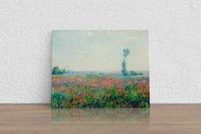 Claude Monet "Poppy Field" Canvas Print Wall Art Home Decor