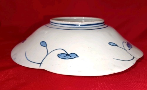 Antique Japanese Handmade Porcelain Bowl 19th Century Meiji Style - Picture 9 of 10