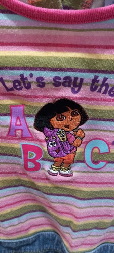 Dora The Explorer Nick Jr Girls Toddler Dress Size 4T - Picture 3 of 8