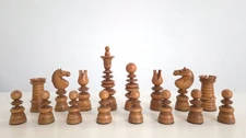 Calvert Pattern chess set - Ebony and boxwood