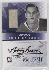 2008-09 ITG Superlative Franchise Auto Plus Number Blue Bob Baun #AP-BB Auto