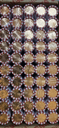 2024 P Full Bank Box of Pennies - Picture 2 of 2